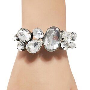 Vintage Multi Crystal Cuff Bracelet
